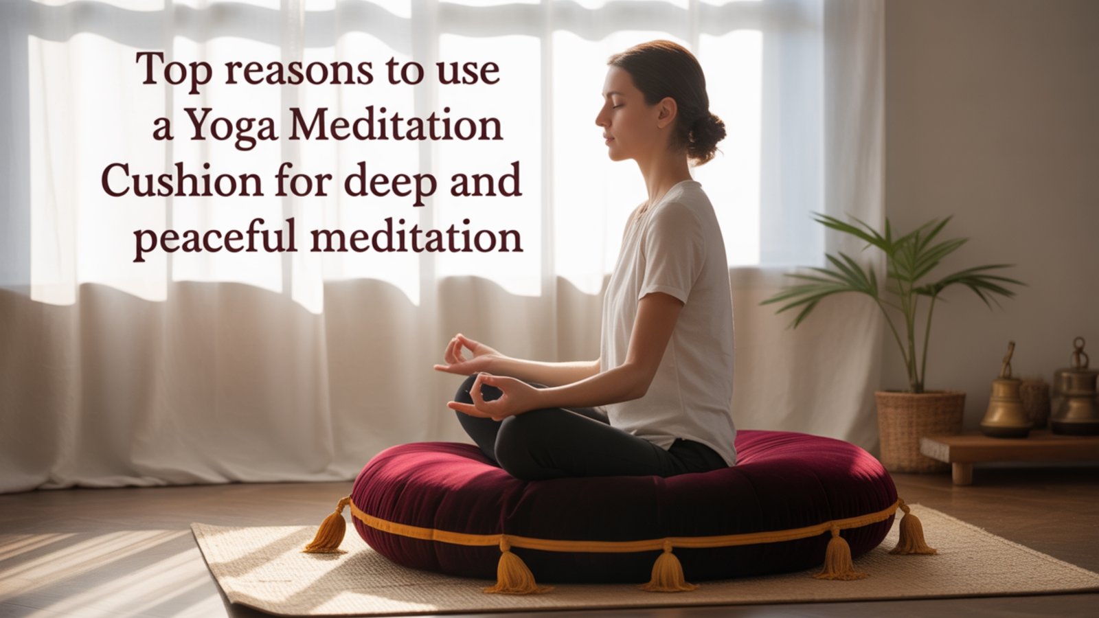 yoga meditation cushion