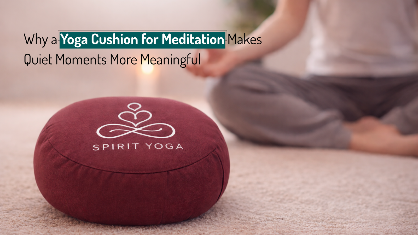 yoga cushion for meditation