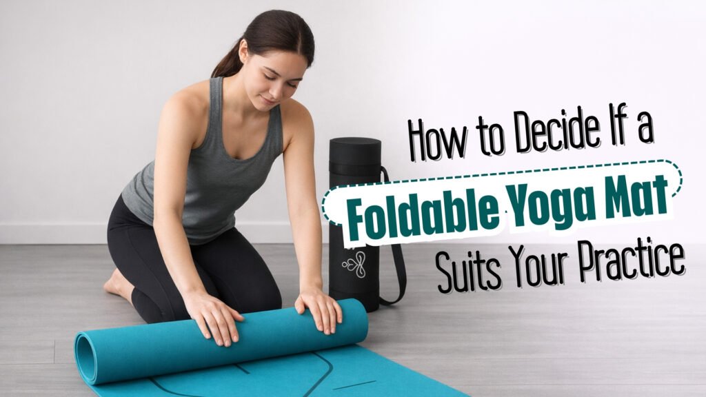 Foldable yoga mat
