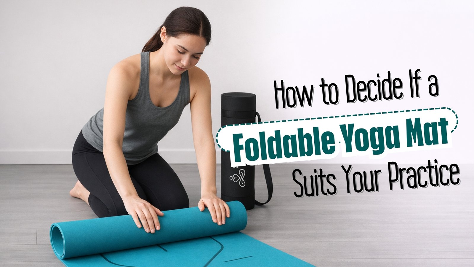 Foldable yoga mat
